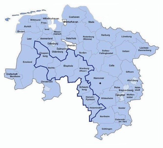 Karte der mehrWERT-Region