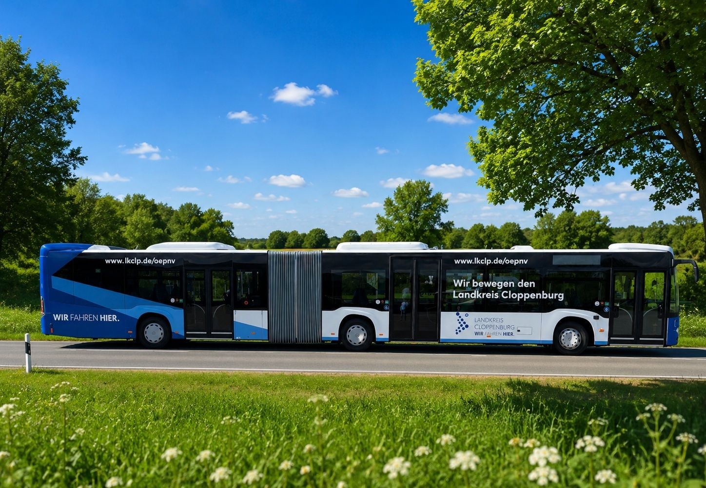 Bus im Gr&uuml;nen